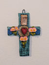 Handmade Christian Cross, Religious Home Decor, Mexican Folk Art, Oaxaca Cross Decor, Cross Decoration Wall Art