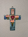 Handmade Christian Cross, Religious Home Decor, Mexican Folk Art, Oaxaca Cross Decor, Cross Decoration Wall Art