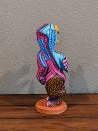 Eagle Fusion Alebrije Figurine, Handmade Home Decor, Folk Art from Oaxaca Mexico, Original Wood Sculpture, Unique Carved Animal Eagle Statue