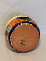 Pumpkin Halloween Talavera Pottery, Decorative Pumpkin, Handmade Mexican Talavera Art, Fall Garden Decor, Talavera Halloween Decor, Large