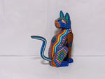 Cat Fusion Alebrije Figurine, Handmade Home Decor, Folk Art from Oaxaca Mexico, Original Wood Sculpture, Carved Animals, Unique Cat Statue