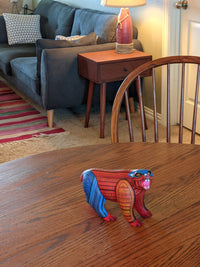 Bear Alebrije Figurine, Handmade Home Decor, Folk Art from Oaxaca Mexico, Original Wood Sculpture, Carved Animals, Unique Bear Statue Gift