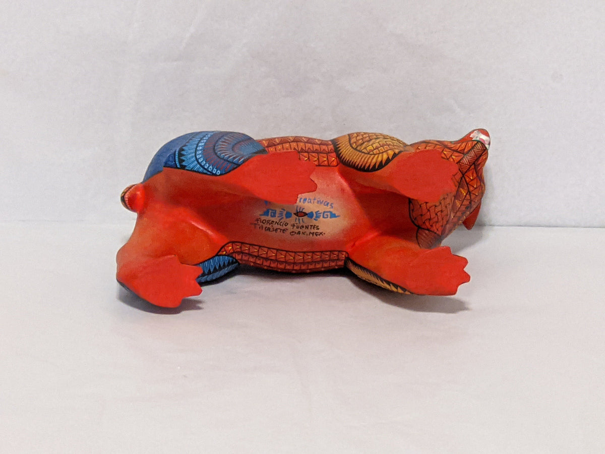 Bear Alebrije Figurine, Handmade Home Decor, Folk Art from Oaxaca Mexico, Original Wood Sculpture, Carved Animals, Unique Bear Statue Gift