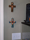 Handmade Christian Cross, Religious Home Decor, Mexican Folk Art, Oaxaca Cross Decor, Cross Decoration Wall Art