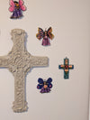 Handmade Christian Cross, Religious Home Decor, Mexican Folk Art, Oaxaca Cross Decor, Cross Decoration Wall Art