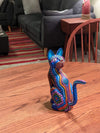 Cat Fusion Alebrije Figurine, Handmade Home Decor, Folk Art from Oaxaca Mexico, Original Wood Sculpture, Carved Animals, Unique Cat Statue