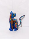 Cat Fusion Alebrije Figurine, Handmade Home Decor, Folk Art from Oaxaca Mexico, Original Wood Sculpture, Carved Animals, Unique Cat Statue