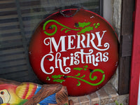 Merry Christmas Outdoor Sign, Fun Metal Christmas Sign Decor, Large Metal Signs for Christmas, Outside Porch Decor, Inside Home Decor