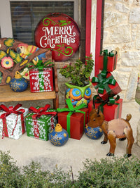 Merry Christmas Outdoor Sign, Fun Metal Christmas Sign Decor, Large Metal Signs for Christmas, Outside Porch Decor, Inside Home Decor