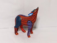 Coyote Alebrije Figurine, Handmade Home Decor, Folk Art from Oaxaca Mexico, Original Wood Sculpture, Carved Animals, Unique Coyote Statue