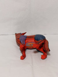 Coyote Alebrije Figurine, Handmade Home Decor, Folk Art from Oaxaca Mexico, Original Wood Sculpture, Carved Animals, Unique Coyote Statue