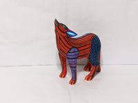 Coyote Alebrije Figurine, Handmade Home Decor, Folk Art from Oaxaca Mexico, Original Wood Sculpture, Carved Animals, Unique Coyote Statue