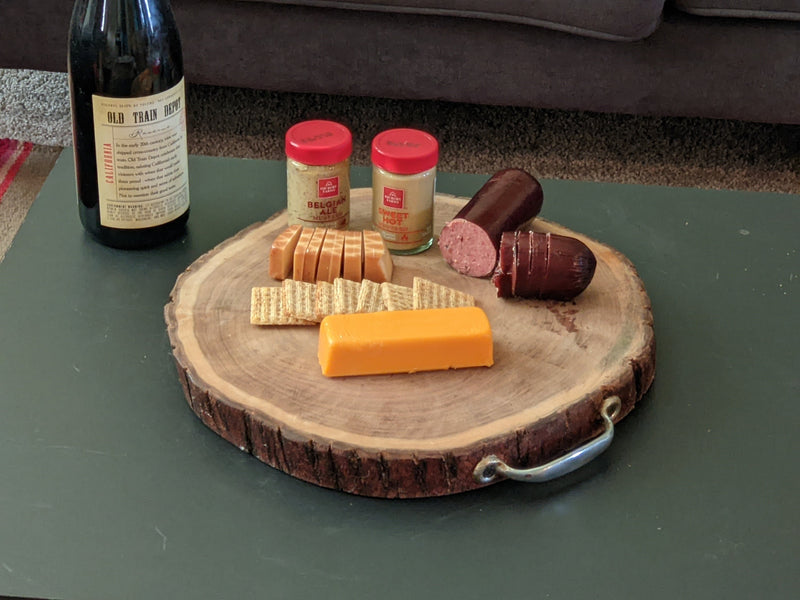 Cutting Board, Mesquite Wood Cutting Board, Kitchen Decor, Round Cheese Board, Custom Chopping Board, Natural Home Decor