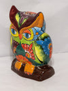 Owl Piggy Bank Home Decor, Talavera Pottery, Colorful Ceramic Owl Decoration, Owl Figurine Handmade & Handpainted in Mexico, Unique Gift