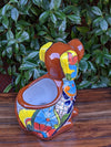 Cute Dog Flower Pot, Talavera Planter, Dog Decor, Flower Pots Outdoor, Dog Decorations, Handmade Mexican Talavera Pottery, Cute Dog Gifts