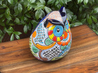 Owl Flower Pot, Talavera Ceramic Planter, Handmade  Pottery, Outdoor Garden Decor, Indoor Planter Home Decor, Unique Gift for Owl Lovers