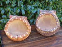 Owl Planter Pot - Clay Flower Pot, Handmade Mexican Pottery, Indoor Planter, Outdoor Garden Decor, Small Planter Pot, Unique Yard Art Gift