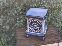 Pre-Order | Gorgeous 4 Footed Planter is a Handmade Ceramic Talavera Flower Pot for Outdoor Garden Decor, Indoor Home Decor, Ships 3-25