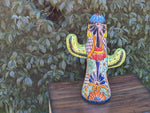 Saguaro Cactus Decor, Mexican Talavera Pottery, Cactus Room Decor - Bedroom, Bathroom, Cactus Decorations, Unique Gift