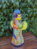 Saguaro Cactus Decor, Mexican Talavera Pottery, Cactus Room Decor - Bedroom, Bathroom, Cactus Decorations, Unique Gift