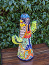 Saguaro Cactus Decor, Mexican Talavera Pottery, Cactus Room Decor - Bedroom, Bathroom, Cactus Decorations, Unique Gift