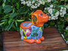 Cute Dog Flower Pot, Talavera Planter, Dog Decor, Flower Pots Outdoor, Dog Decorations, Handmade Mexican Talavera Pottery, Cute Dog Gifts