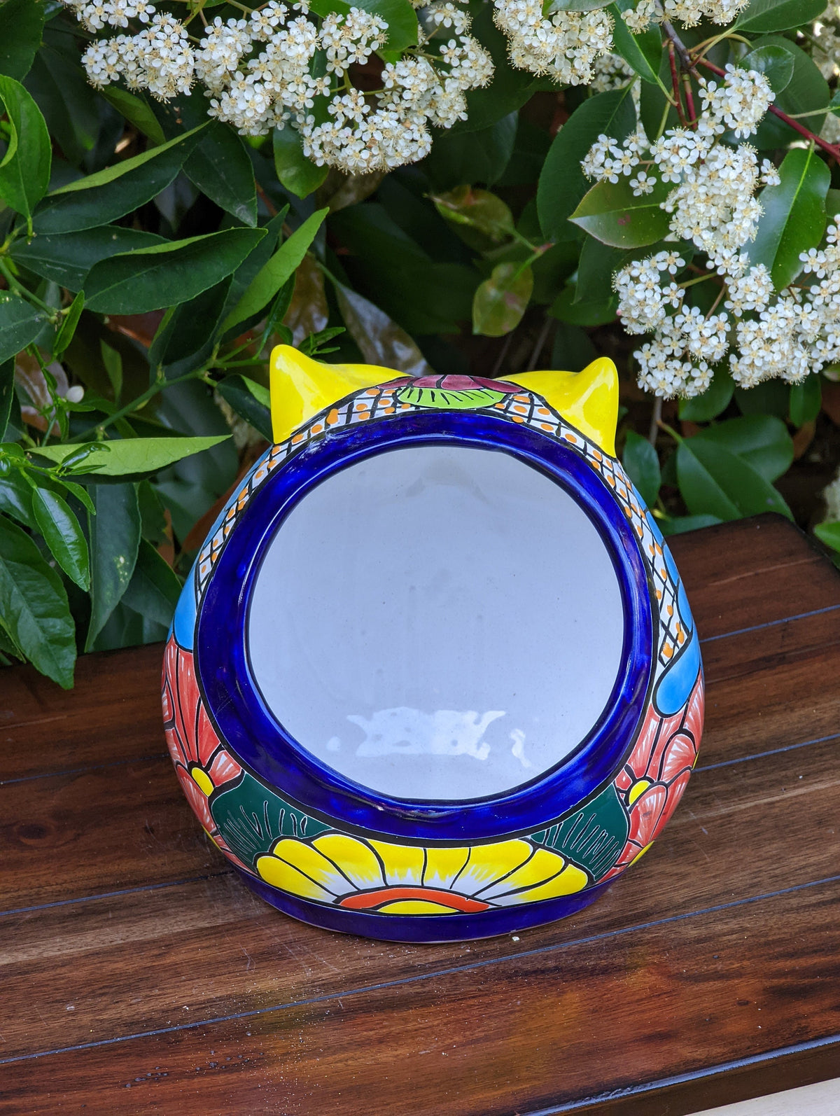 Owl Flower Pot, Talavera Ceramic Planter, Handmade  Pottery, Outdoor Garden Decor, Indoor Planter Home Decor, Unique Gift for Birders