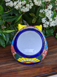Owl Flower Pot, Talavera Ceramic Planter, Handmade  Pottery, Outdoor Garden Decor, Indoor Planter Home Decor, Unique Gift for Birders