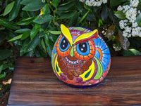 Owl Flower Pot, Talavera Ceramic Planter, Handmade  Pottery, Outdoor Garden Decor, Indoor Planter Home Decor, Unique Gift for Birders