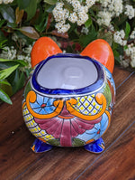 Pig Planter, Talavera Pottery, Ceramic Pig Flower Pot, Home Decor, Small Indoor Outdoor Sunflower Pot, Mexican Pottery, Handmade, Pig Gift