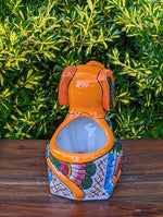 Cute Dog Flower Pot, Talavera Planter, Dog Decor, Flower Pots Outdoor, Dog Decorations, Handmade Mexican Talavera Pottery, Cute Dog Gifts