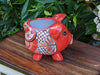 Pig Planter, Talavera Pottery, Ceramic Pig Flower Pot, Home Decor, Small Indoor Outdoor Sunflower Pot, Mexican Pottery, Handmade, Pig Gift