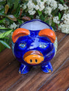 Pig Planter, Talavera Pottery, Ceramic Pig Flower Pot, Home Decor, Small Indoor Outdoor Sunflower Pot, Mexican Pottery, Handmade, Pig Gift