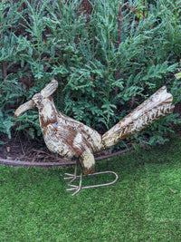 Roadrunner Garden Art, Outdoor Yard Decor, Home Decor or Patio Decor, Metal Roadrunner Decoration for Your Home or Yard, Garden Sculpture