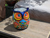 Gorgeous 14" Owl Flower Pot, Talavera Ceramic Planter, Handmade Pottery, Outdoor Garden Decor, Indoor Home Decor, Unique Gift for Birders