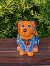 Cute Dog Flower Pot, Talavera Planter, Dog Decor, Flower Pots Outdoor, Dog Decorations, Handmade Mexican Talavera Pottery, Cute Dog Gifts