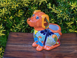 Cute Dog Flower Pot, Talavera Planter, Dog Decor, Flower Pots Outdoor, Dog Decorations, Handmade Mexican Talavera Pottery, Cute Dog Gifts