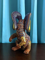 Rabbit Fusion Alebrije Figurine, Handmade Home Decor, Folk Art from Oaxaca Mexico, Original Wood Sculpture, Carved Animals, Unique Rabbit