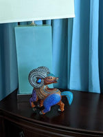 Ram Alebrije Figurine, Handmade Home Decor, Folk Art from Oaxaca Mexico, Original Wood Sculpture, Carved Animals, Unique Ram Statue Gift