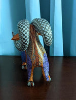 Ram Alebrije Figurine, Handmade Home Decor, Folk Art from Oaxaca Mexico, Original Wood Sculpture, Carved Animals, Unique Ram Statue Gift