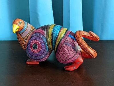 Alebrije Armadillo, Oaxaca, Mexican Folk Art, Handmade Home Decor, Original Wood Sculpture, Carved Animals, Unique Gifts, Armadillo Statue