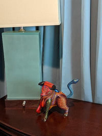 Bull Alebrije with Serpent Tail, Oaxaca Mexico Folk Art, Handmade Home Decor, Original Wood Sculpture, Carved Animal, Unique Gift, Genuine