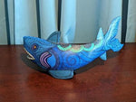 Shark Alebrije Figurine, Handmade Home Decor, Oaxaca Mexico FolkArt, Original Wood Sculpture, Carved Animal, Shark Statue