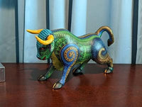 Bull Alebrije, Oaxaca Mexico Folk Art, Handmade Home Decor, Original Wood Sculpture, Carved Animal, Unique Gift, Genuine Original