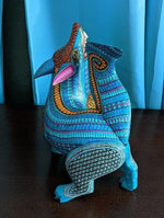 Wolf Alebrije Figurine, Handmade Home Decor, Folk Art from Oaxaca Mexico, Original Wood Sculpture, Carved Animals, Unique Wolf Statue Gift