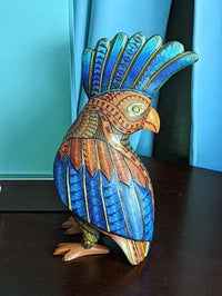 Quail Alebrije, Oaxaca Mexico Folk Art, Handmade Home Decor, Original Wood Sculpture, Carved Animal, Unique Gift, Genuine Original