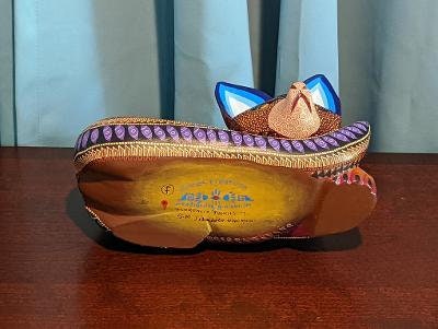 Fox Alebrije Figurine, Handmade Home Decor, Folk Art from Oaxaca Mexico, Original Wood Sculpture, Carved Animals, Unique Fox Statue