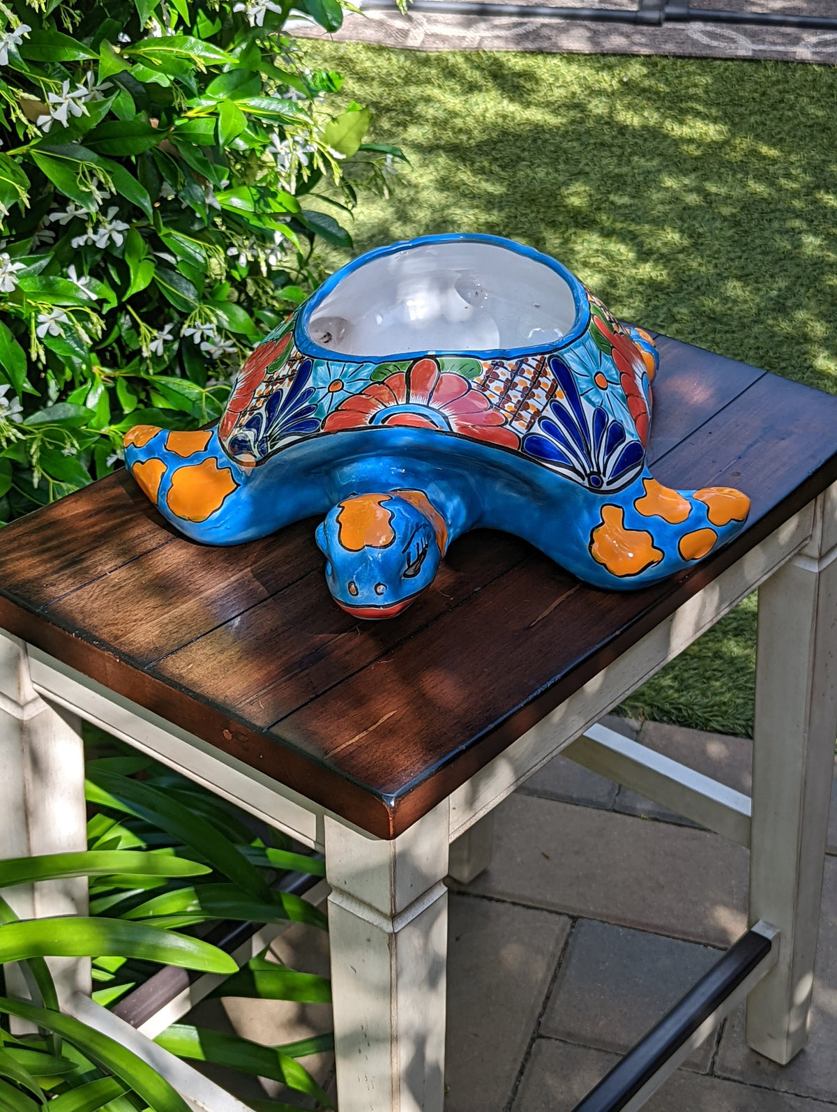 indoor turtle planter Turtle Planter, Plant Pot Outdoor Indoor, Talavera Pottery, Handmade M – LUV2BRD