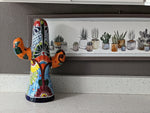 Saguaro Cactus Decor, Mexican Talavera Pottery, Cactus Room Decor - Bedroom, Bathroom, Cactus Decorations, Unique Gift