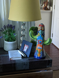 Saguaro Cactus Decor, Mexican Talavera Pottery, Cactus Room Decor - Bedroom, Bathroom, Cactus Decorations, Unique Gift